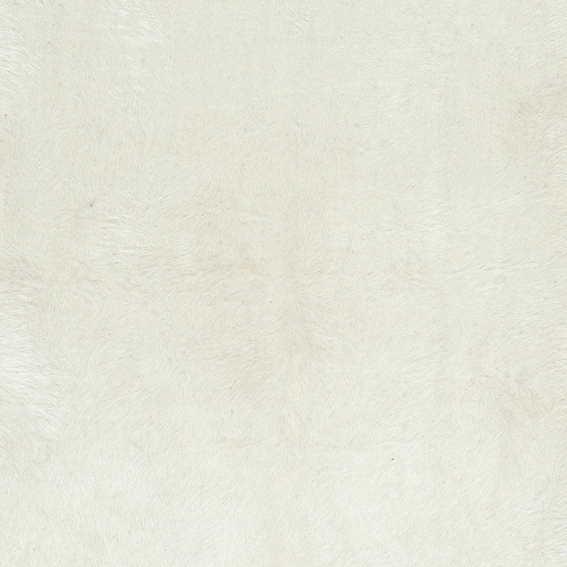 Nouveau tapis kilim tissé à plat en laine de chèvre, couvre-lit crème uni, Rectangle 9 pi 2 po x 14 pi