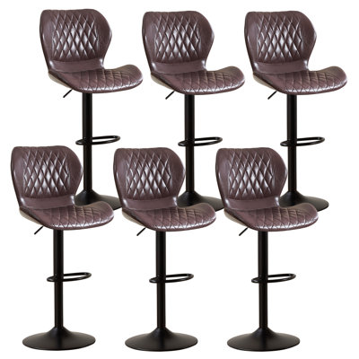 Tabouret de bar pivotant à hauteur réglable