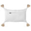 Set of 2 Decorative Cushions VALVARIA Cotton 30 x 50 cm Off-White Chevron Pattern