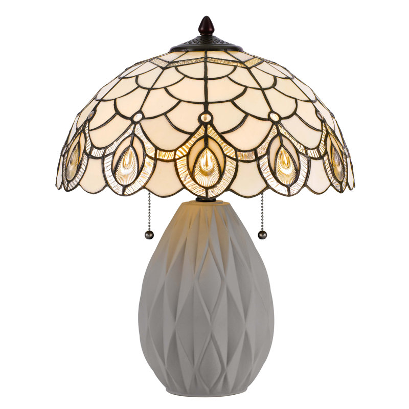 Lampe de table blanche 20,13 po Lodgeste