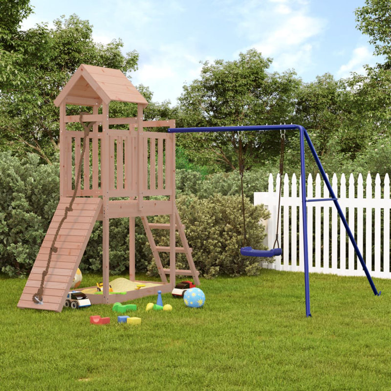 Dusek Freeport Park Swing Set Swing(s), Solid Wood Douglas