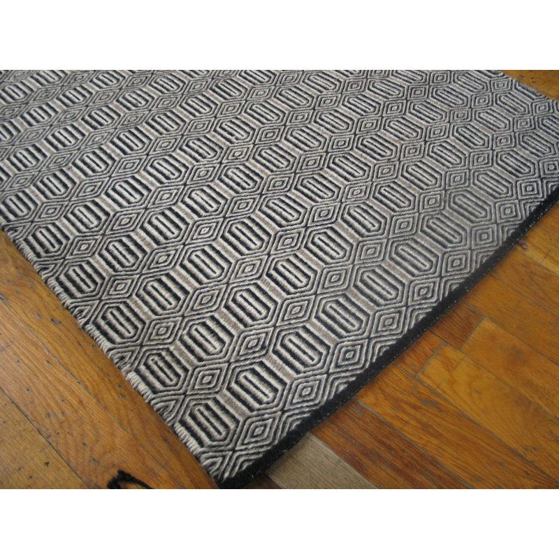 Antique Navajo American Gray 1940s Rug