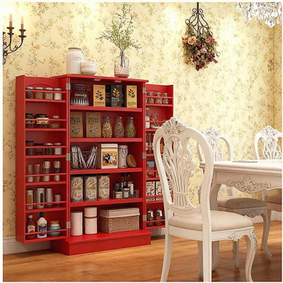 Large Kitchen Storage Cabinet,Kitchen Sideboard Cabinet,with Double Doors & 5-tier Shelving,for Home