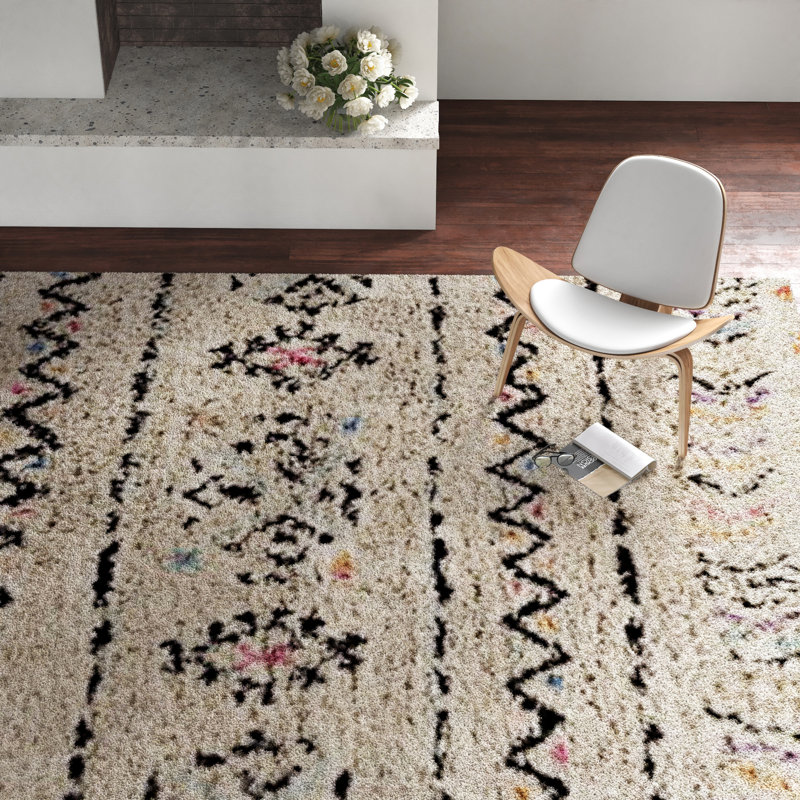 Wool Moroccan Indoor Rug, Rectangle 8' x 10'