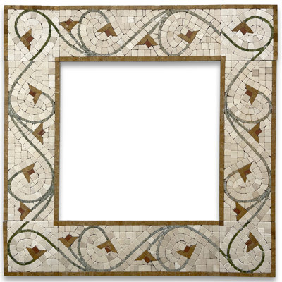 Carreau de mosaïque en marbre 5 po x 14,5 po