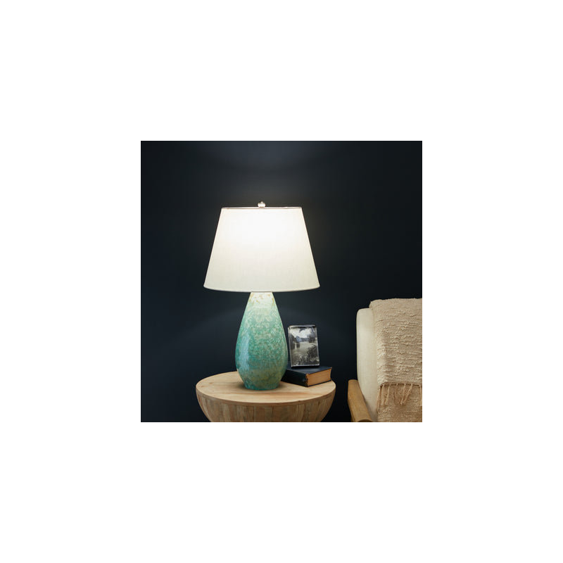 Bristol Lamp - Crystalline, Jade, On/Off Switch