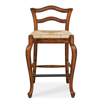 Provencal Bar Stool with Solid Wood Frame