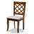 17.85'' H Upholstered Oak Side Chair