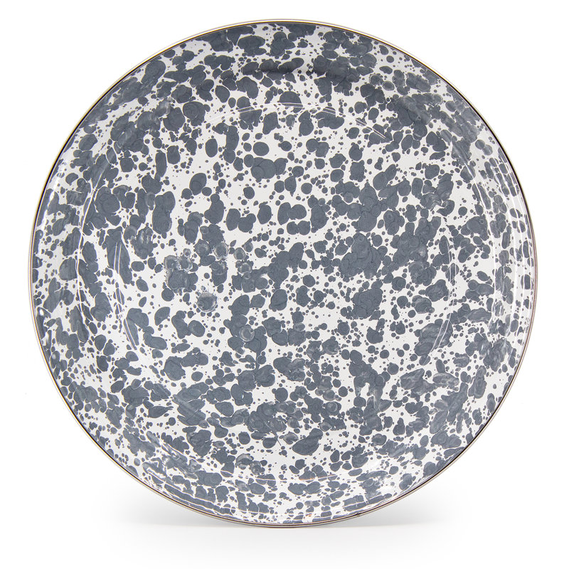 Swirl Tray, Small 12.5" Trays, Gray Swirl
