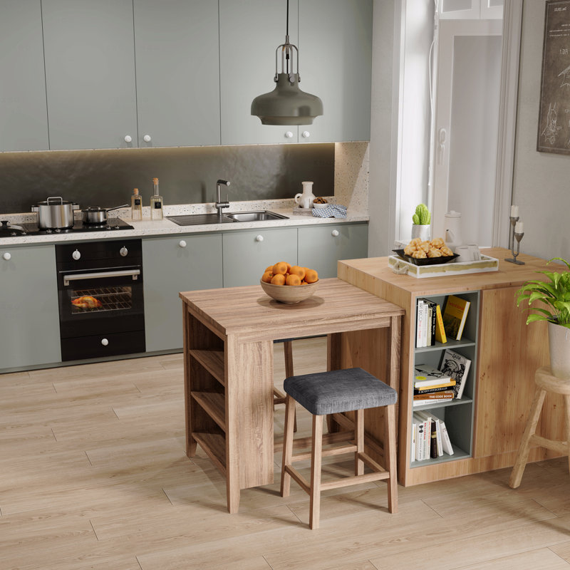 3-Pc Counter Height Dining Table Set