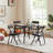 Aerynn Kids 5 Piece Square Play Or Activity Table and Chair Set-339866439