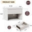 Ensemble de 2 tables de chevet avec tiroir, tablette de rangement ouverte pour chambre à coucher-530026185