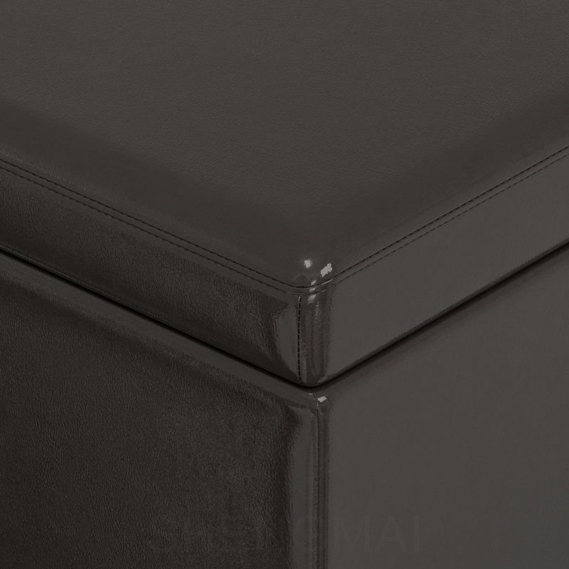 Banc ottoman de rangement extra large, Brun