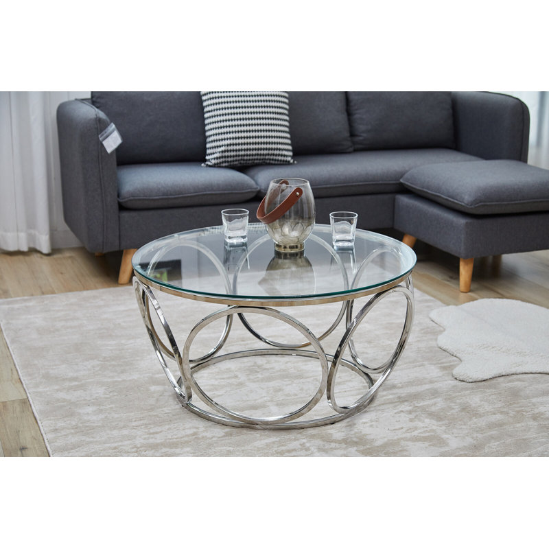 Aulona Frame Coffee Table, Silver