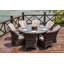 8 - Person Patio Dining Set with Round Table , Cushions Included-87536336-87536337