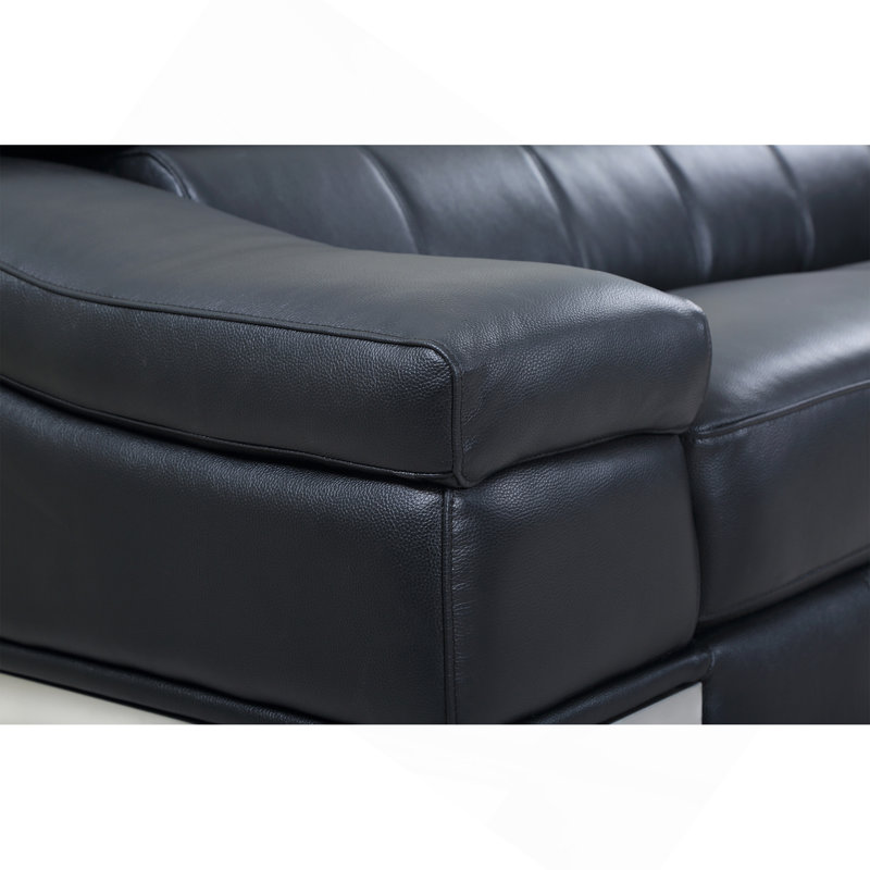 Top Grain Italian Leather Loveseat
