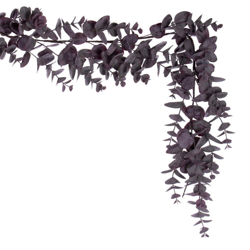 Guirlande en faux eucalyptus, Rouge