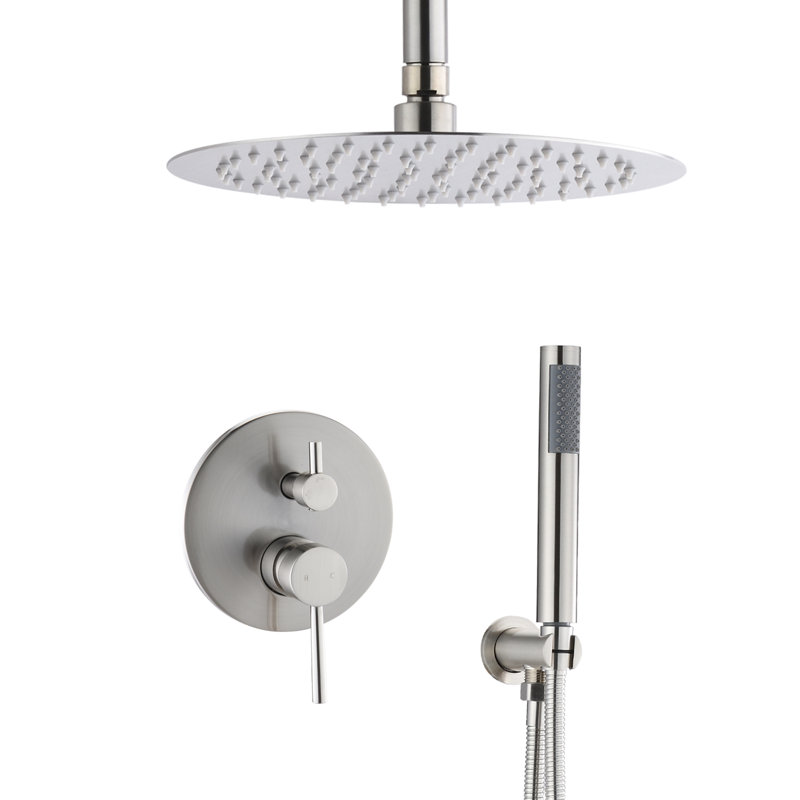 All-In-One Kit with Rough in-Valve, Brushed Nickel 