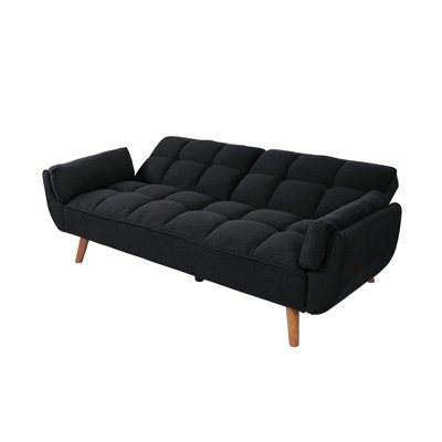 Canapé futon 75,4 "convertible en lin moderne, canapé-lit confortable