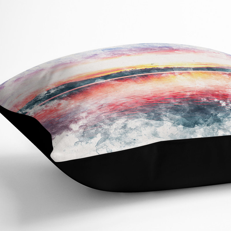 Square Cushion, 55cm H x 55cm W x 20cm D, Black