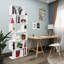 Barnouski 192 cm H x 80 cm W Geometric Bookcase-1064509796