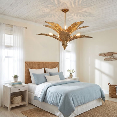 Palmera 10-Light Chandelier in Gold Vein by Breegan Jane