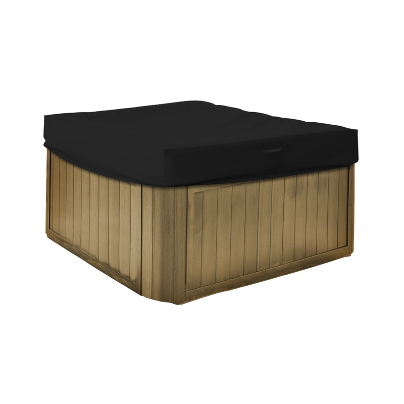 Couvre-abri d'extérieur robuste pour spa, H 14 po x l 85 po x P 85 po, Noir