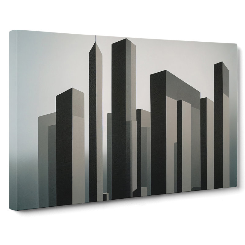 Elegant Skyline Architecture - Wrapped Canvas Print, 35cm H x 50cm W x 3cm D