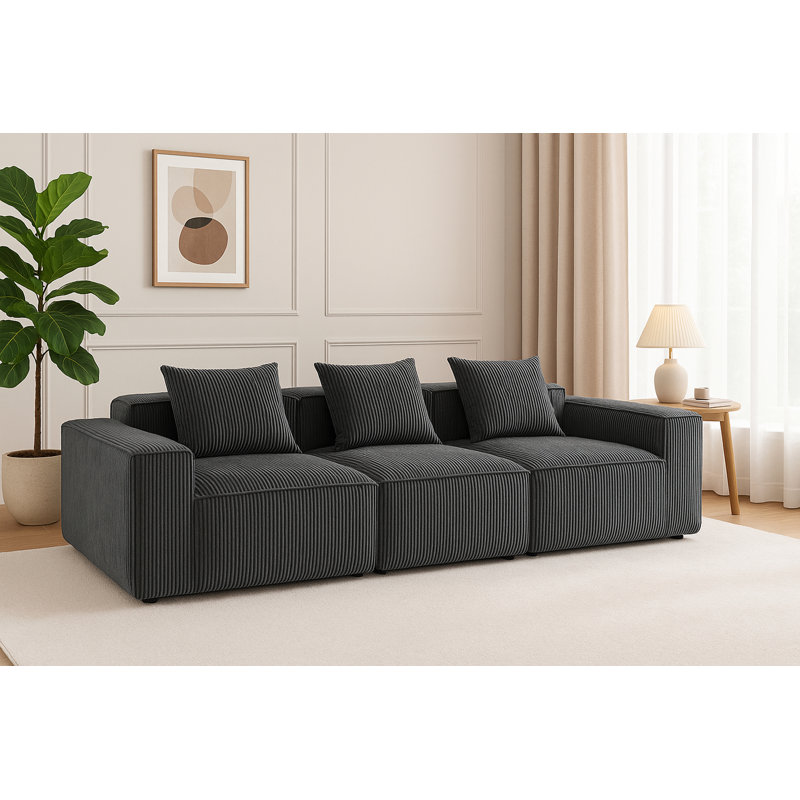 Canapé modulaire multi-personnes à compression avec fonctionnalité de combinaison libre, convenant à divers espaces de vie et conceptions intérieures modernes