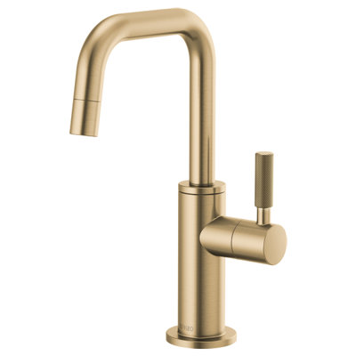 Litze® Cold Only Beverage Faucet with Square Spout and Knurled Handle