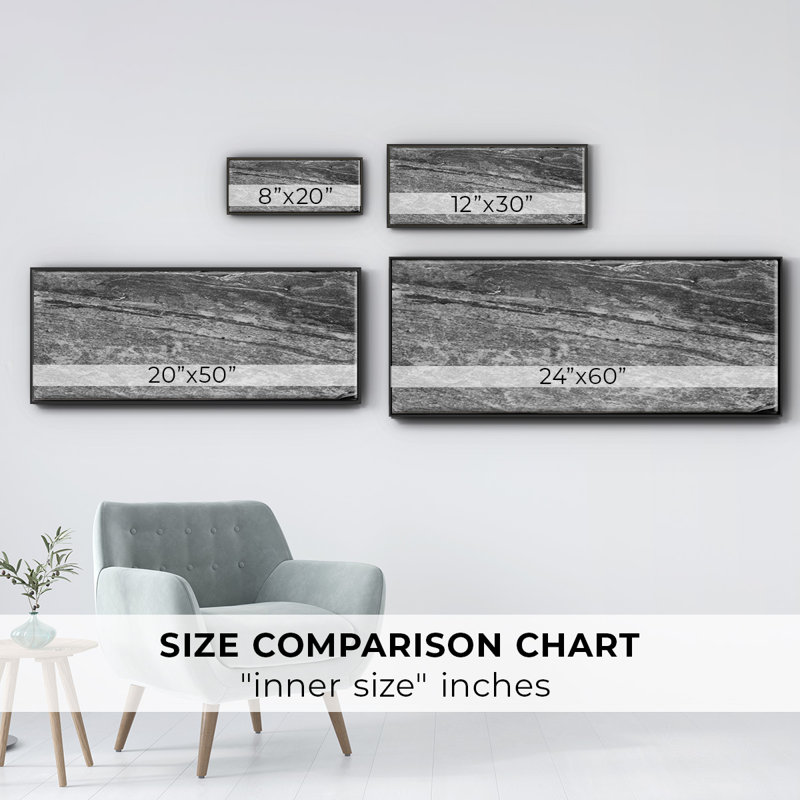 Found Textures VIII- Framed Canvas, 24" H x 60" W
