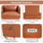 Heated Faux Leather Massage Recliner Chair with Adjustable Reclining Function