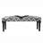 Gutirrez Scandi Gray/Black Geometric Upholstered Bench