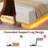 Floating Bed Frame, With RGB LED Lights And Charging Station-840872929-840872734