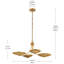 Lustre convertible 4 lumières en laiton laqué Palmela-129761724
