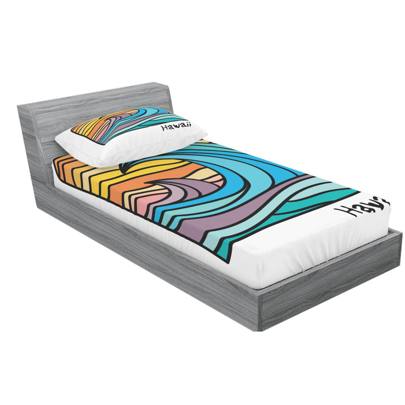 Microfiber Fitted Sheet, Twin XL Fitted Sheet with 1 Pillowcase