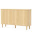 Buffet 59,74 "moderne en noyer avec rangement