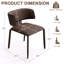 Chaise d'appoint rembourrée en cuir avec siège rembourré et siège en cuir Saddle-1474168135-1474168189