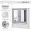 Dayaan Wall Mounted Mirror Cabinet W/ Double Mirror Doors & Adjustable Shelf