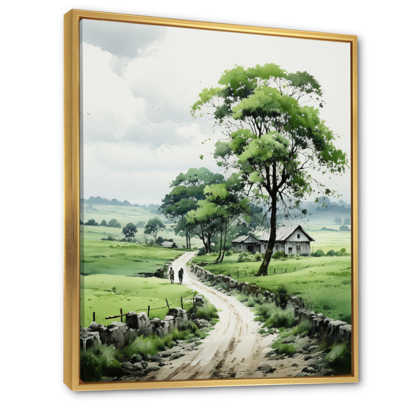Countryside Solitaire Countryside I, reproduction d'art sur toile, H 32 po x l 24 po x P 1 po, Or