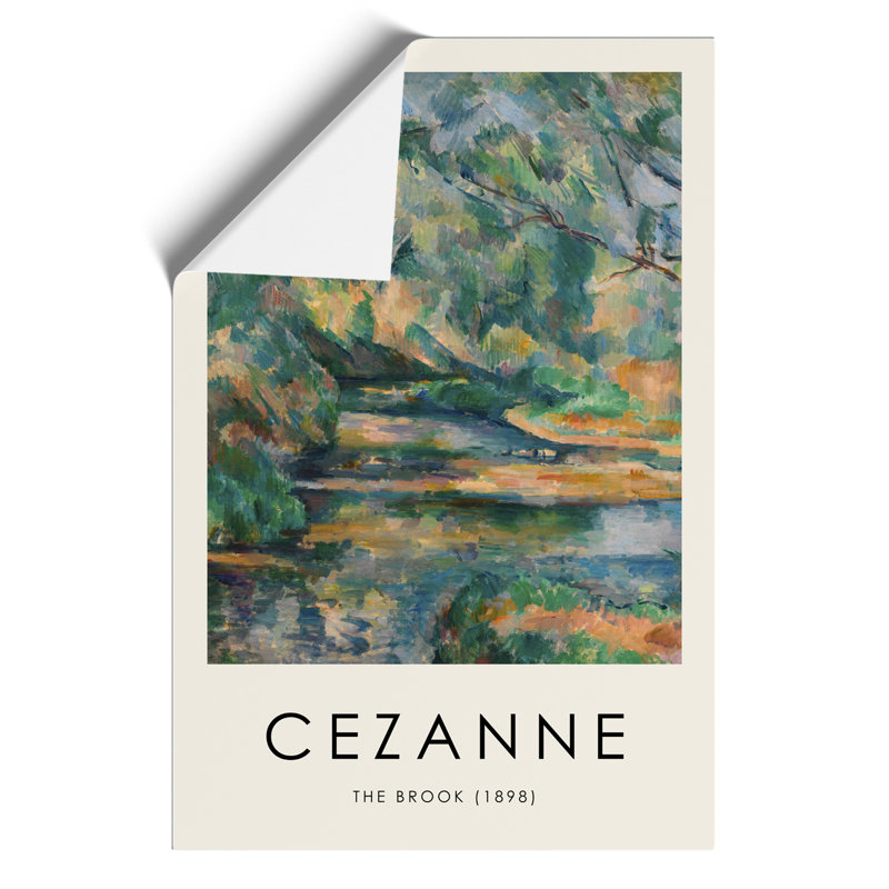 The Brook by Paul Cezanne - No Frame Print, 42cm H x 30cm W x 0.1cm D
