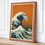 Great Wave Rising Japandi - Wrapped Canvas-2136528173-2136528172