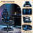 360° Swivel Height Adjustable Gaming Chair with Retractable Footrest & Ergonomic Lumbar High Back PU Leather Computer Chair with Headrest for Office-989789066