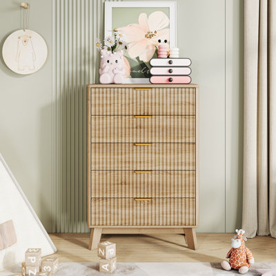 Metal 5 - Drawer Rectangle Accent Chest