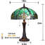 Lampe de table brune Tiffany 23 po Beeston