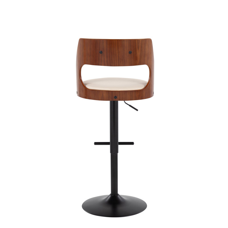 Tabouret de bar Arabelle, Noir, Noir / brun