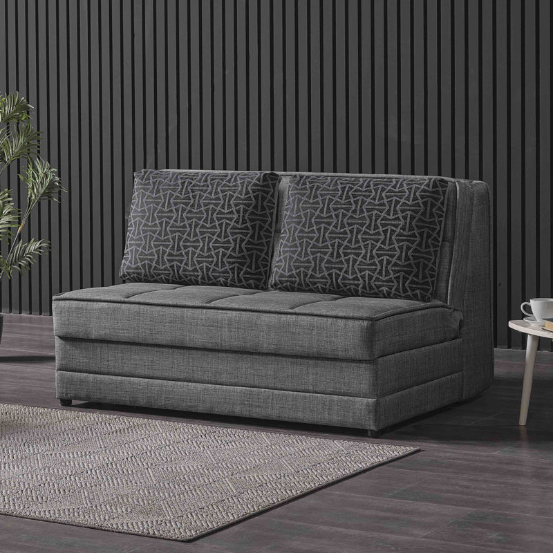 Causeuse convertible avec rangement Primenest, Gris