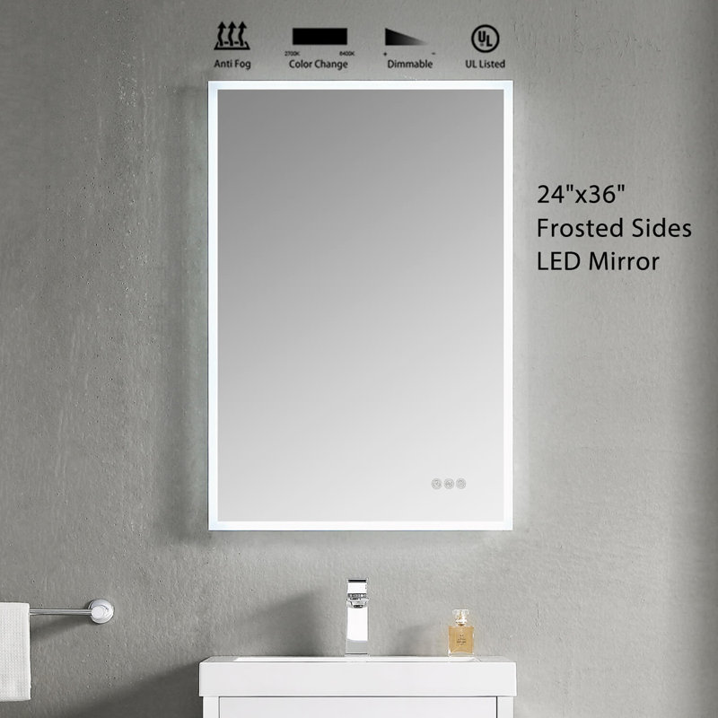 Ensemble de meuble-lavabo de salle de bain simple 24 po ergonomique imperméable Herakleitos