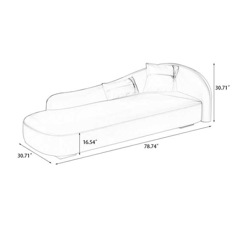 Banc rembourré blanc crème, Creamy White/Blue/Black, 30.71" H x 78.74" W x 30.71" D