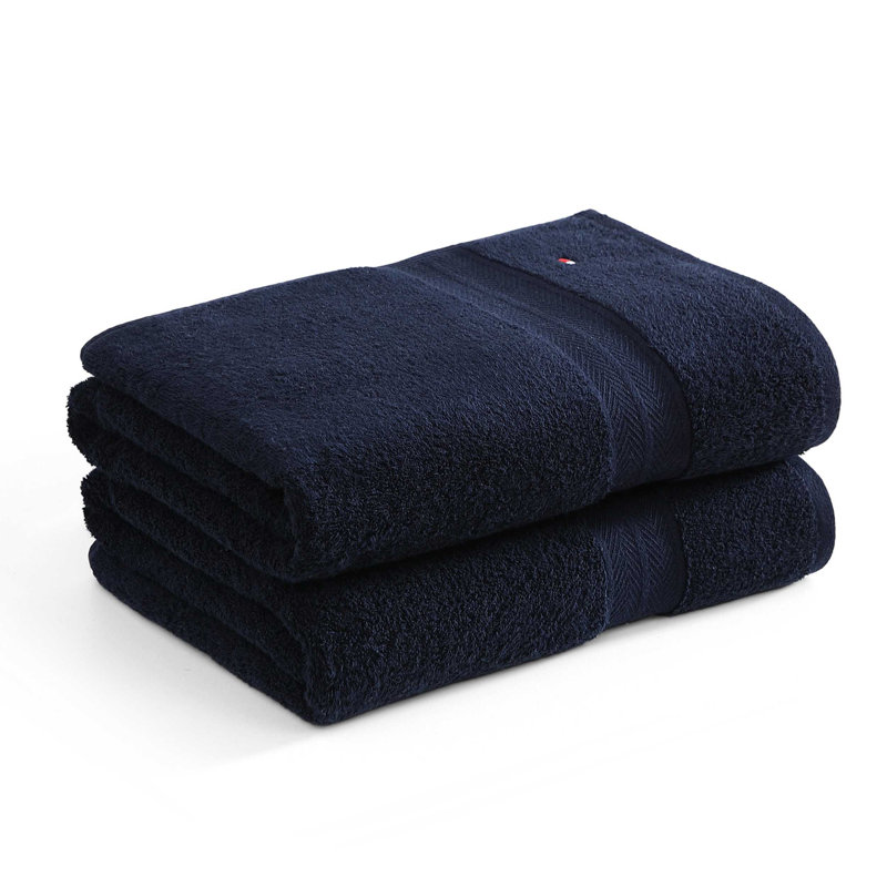Ensemble de serviettes de bain 2 pièces Tommy Hilfiger, Marine